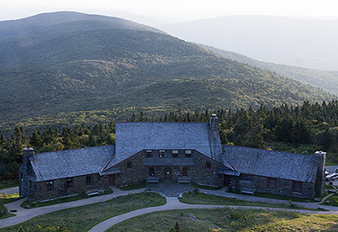 Bascom Lodge at the summit of Mt. Greylock in Adams, MA in the Berkshires