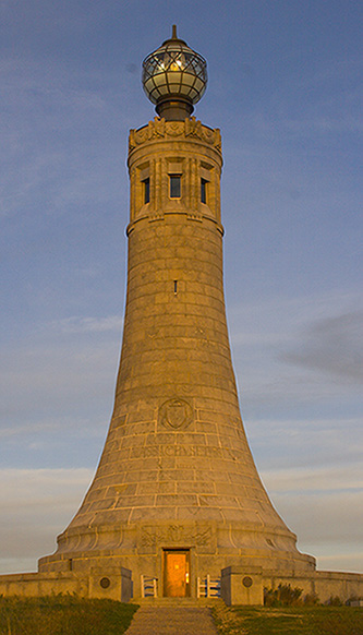 The Veteran's War Memorial at the summit of Mt. Greylock in Adams, MA in the Berkshires