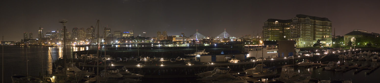 Boston Harbor Panorama from Pier 7 in the Charlestown Navy Yard